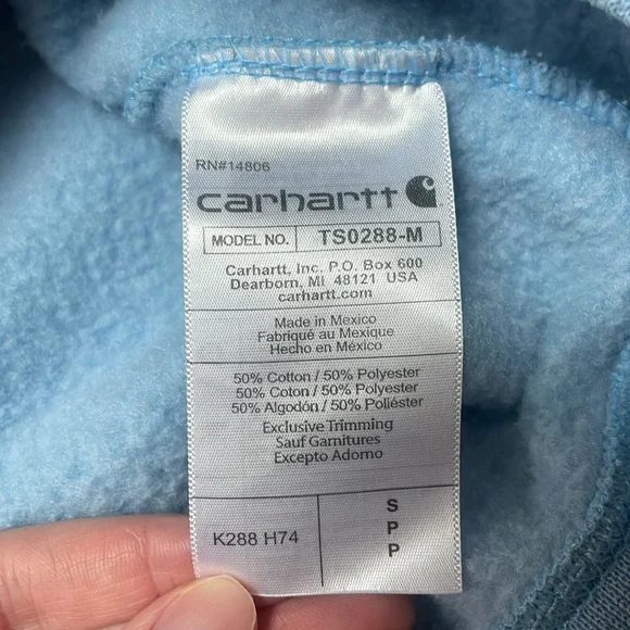 Carhartt Graphic Sweatshirt Hoodie Women’s Size Small Loose Fit From Fall 2022 - Picture 6 of 10